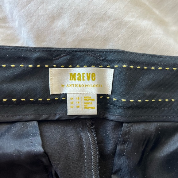 Maeve by Anthropologie Black dress pants with labels. Ankle length Size 14. - Picture 4 of 4